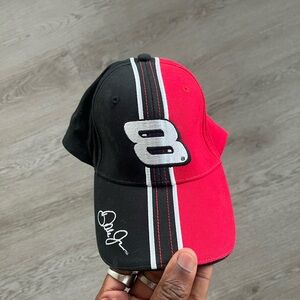 NASCAR Budweiser Dale Jr #8 Red and Black Cap